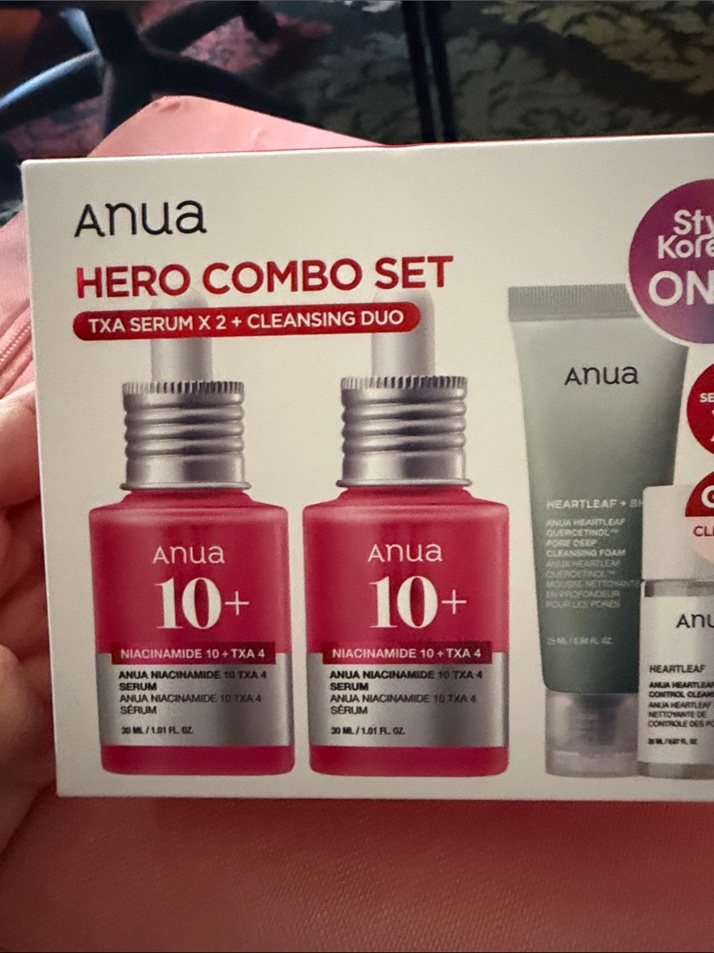 Anua 10+ TXA Niacinamide Serum Set - Pink Hero Combo